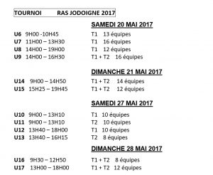 tournoi RASJ Mai 2017